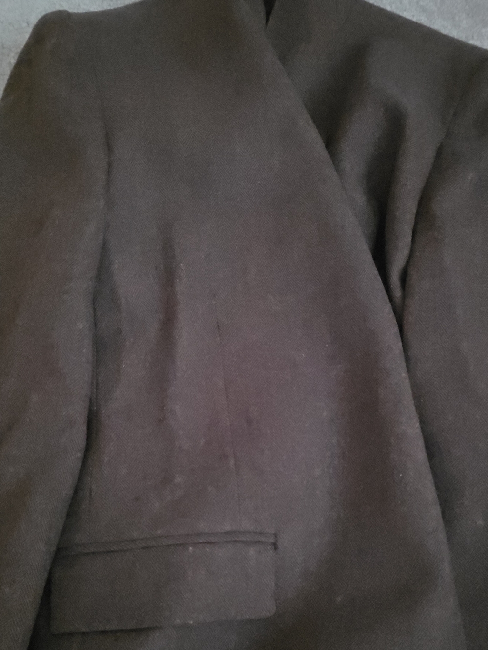NEW ZARA wool blend herringbone blazer